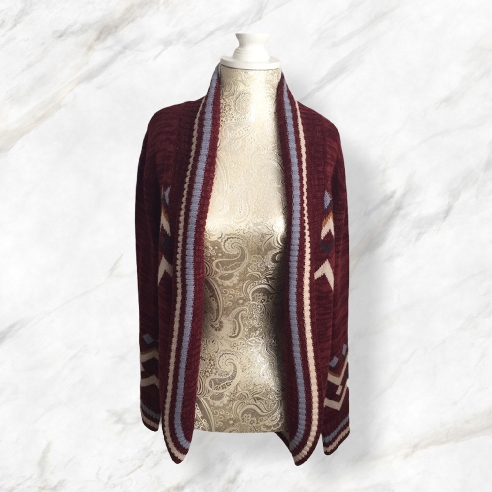 Pink Rose Aztec Cardigan In Medium NWT!